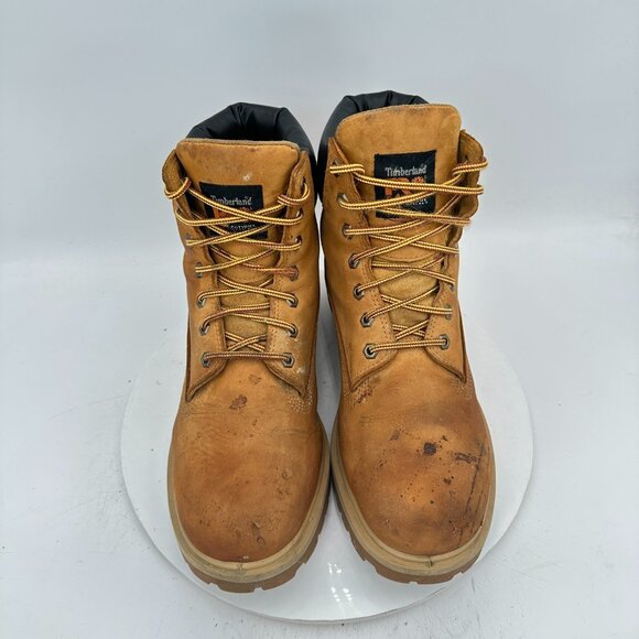 Timberland Pro Men Size 11.5M 65016 Wheat Nubuck Steel Toe Waterproof Boot - Picture 3 of 11